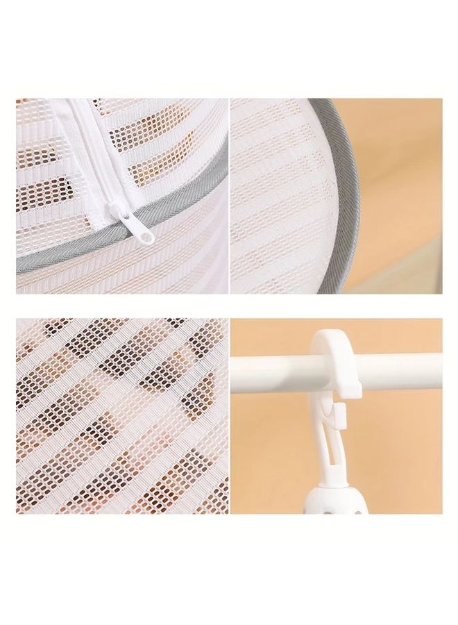 Medium Foldable 3 Tier Drying Rack For Balcony Vegetables Herbs Fish - Image 2